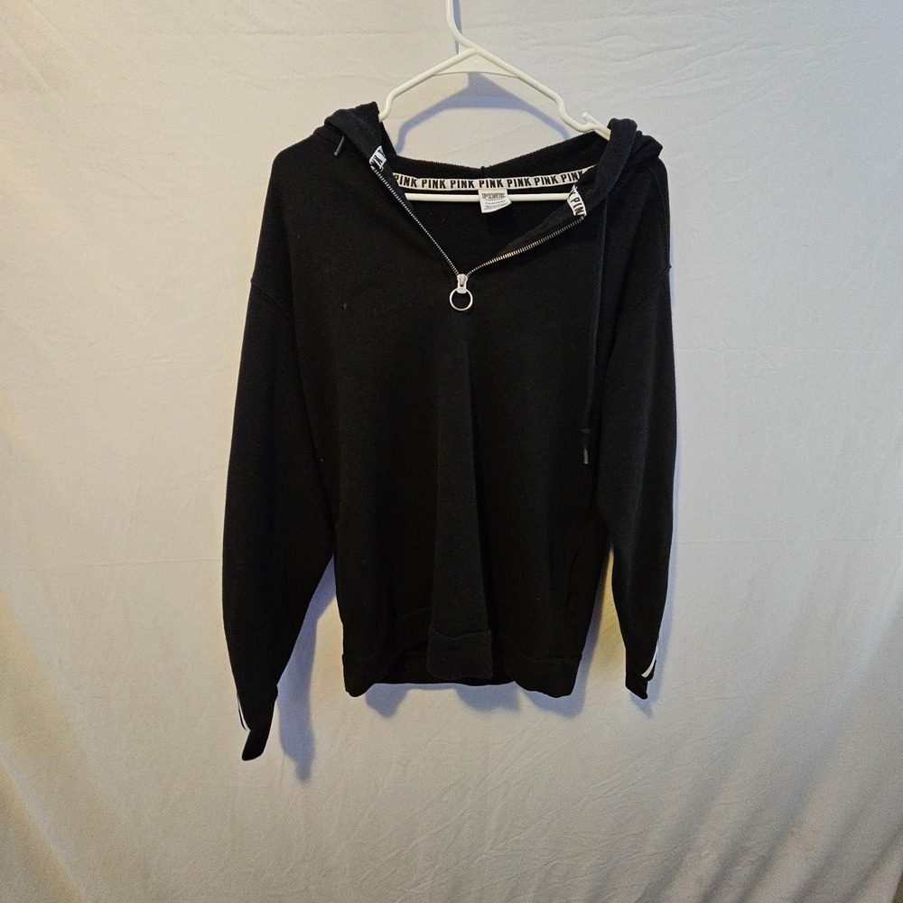Victoria Secret Pink hoodie Pullover size Small  black white